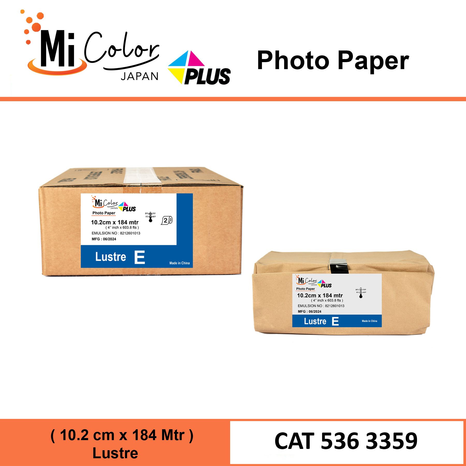Mi Color Plus 4'' AGX Photo Paper Lustre