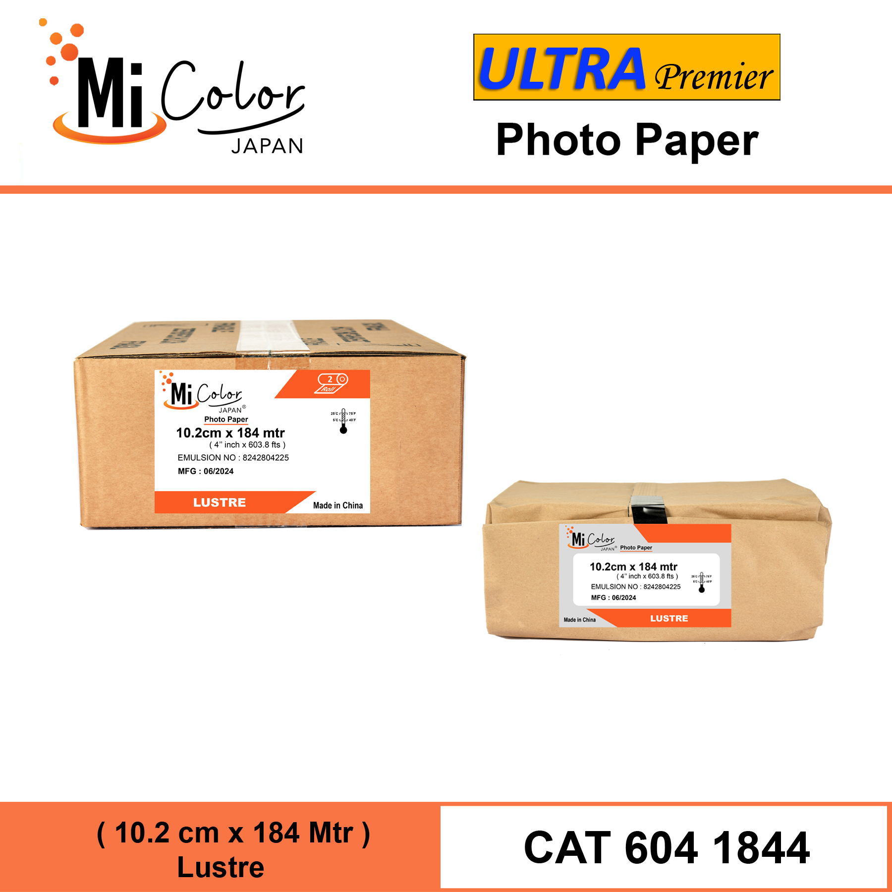 Mi Color Ultra Premier 4'' AGX Photo Paper Lustre