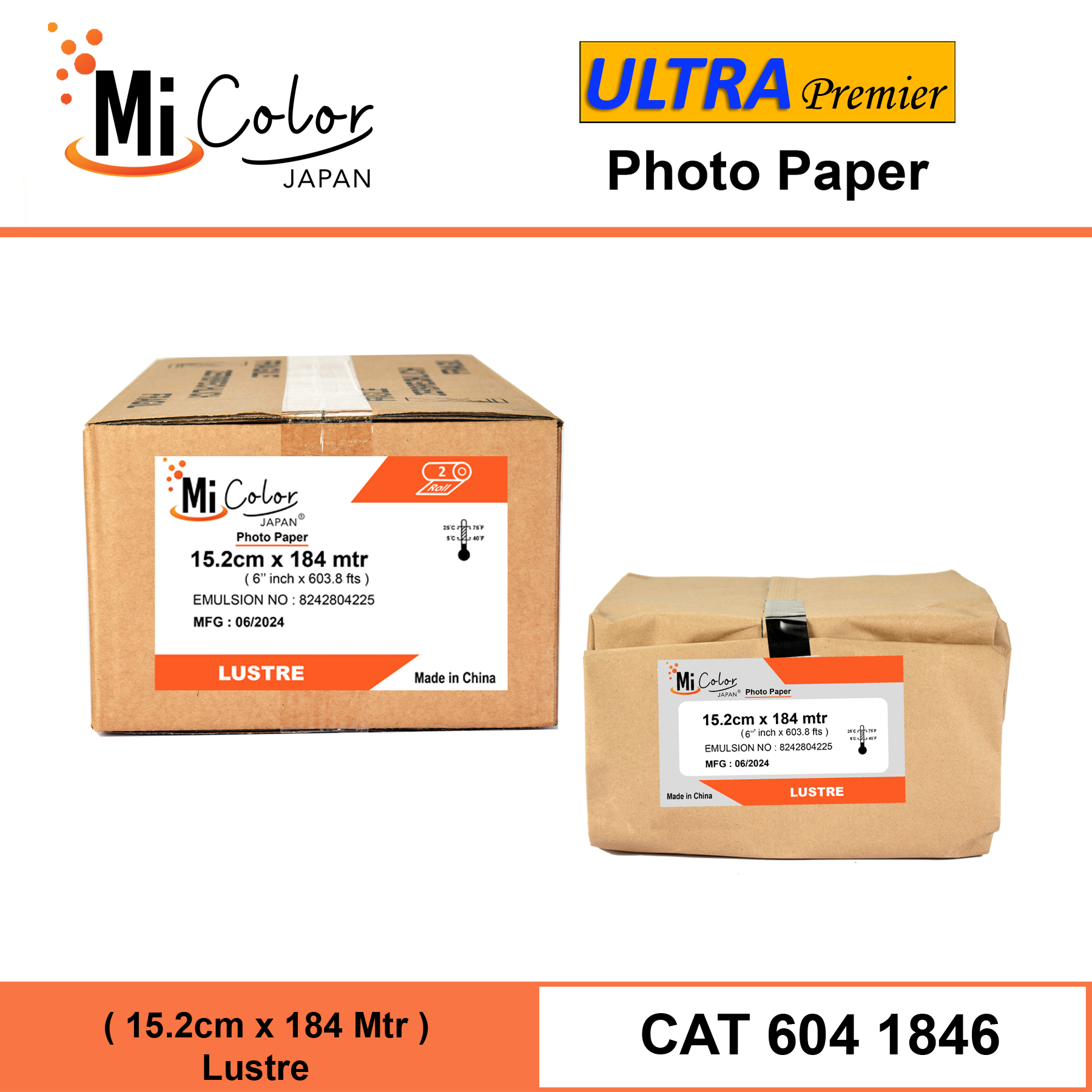 Mi Color Ultra Premier 6'' AGX Photo Paper Lustre