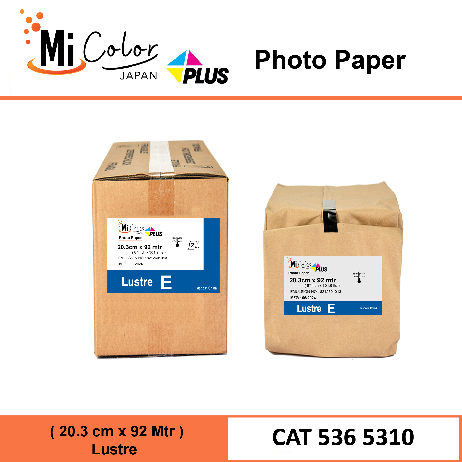 Mi Color Plus 8'' AGX Photo Paper Lustre