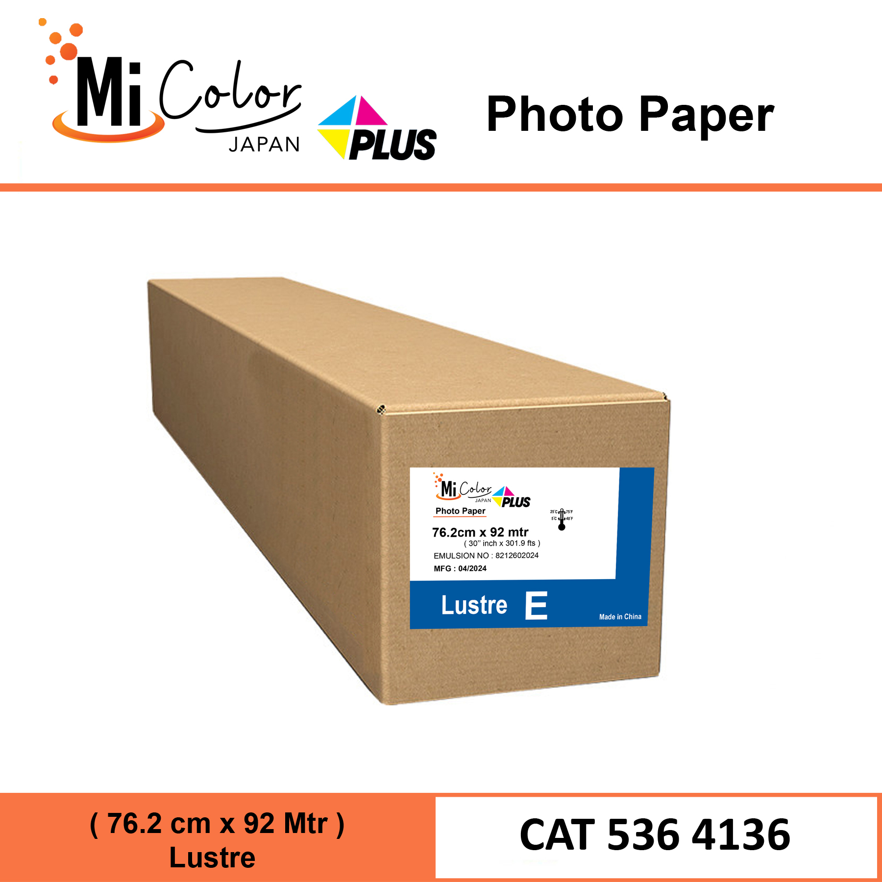 Mi Color Plus 30'' AGX Photo Paper Lustre